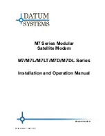 Datum Systems M7 Series Installation And Operation Manual preview