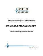 Datum Systems PSM-500 Installation And Operation Manual preview