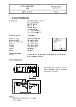 Предварительный просмотр 4 страницы Daub Cross Slicer 208 User Manual