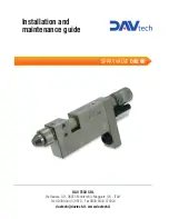 DAV TECH DAS 90 Installation And Maintenance Manual предпросмотр