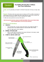 Preview for 1 page of Davaon Pro Folding Pruning Saw-250mm Instructions