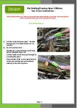 Preview for 3 page of Davaon Pro Folding Pruning Saw-250mm Instructions