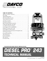 Предварительный просмотр 1 страницы Davco DIESEL PRO 243 Technical Manual