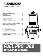 Davco fuel pro 382 Technical Manual preview