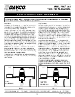 Preview for 16 page of Davco fuel pro 382 Technical Manual