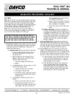 Preview for 17 page of Davco fuel pro 382 Technical Manual