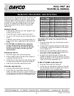 Preview for 19 page of Davco fuel pro 382 Technical Manual