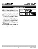 Preview for 20 page of Davco fuel pro 382 Technical Manual