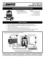 Preview for 2 page of Davco FUEL PRO 483 Technical Manual