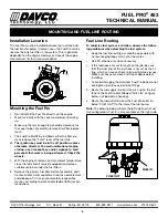 Preview for 6 page of Davco FUEL PRO 483 Technical Manual