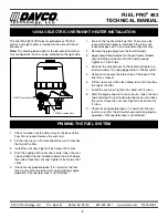 Preview for 10 page of Davco FUEL PRO 483 Technical Manual