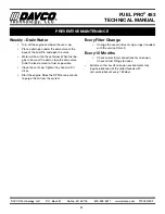 Preview for 12 page of Davco FUEL PRO 483 Technical Manual