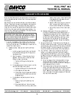 Preview for 15 page of Davco FUEL PRO 483 Technical Manual