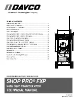 Davco SHOP PRO FXP Technical Manual preview