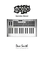 Dave Smith Instruments Mopho Keyboard Operation Manual preview