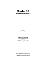 Предварительный просмотр 3 страницы Dave Smith Instruments Mopho SE Operation Manual