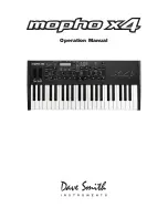 Dave Smith Instruments Mopho x4 Operation Manual preview