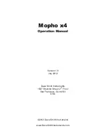 Preview for 3 page of Dave Smith Instruments Mopho x4 Operation Manual