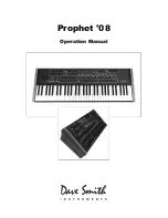 Dave Smith Instruments Prophet 08 PE Operation Manual preview