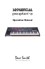 Dave Smith Instruments Sequential PROPHET 6 Operation Manual preview