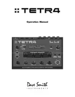 Dave Smith Instruments TETR4 Operation Manual preview