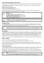 Preview for 2 page of Davey Water Products TotalFlo TF180S Installation And Operating Instructions