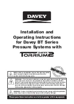 Предварительный просмотр 1 страницы Davey BT14-300 Installation And Operating Instructions Manual