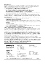 Предварительный просмотр 8 страницы Davey CD40-40 Installation And Operating Instructions Manual