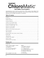 Preview for 2 page of Davey ChloroMatic MC16C Installation & Operating Instructions Manual