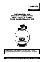 Preview for 1 page of Davey CRYSTAL CLEAR Installation And Operating Instructions Manual
