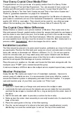 Preview for 2 page of Davey CrystalClear DCC2140 Installation And Operating Instructions Manual