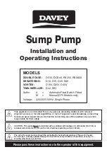 Предварительный просмотр 1 страницы Davey DC10 Installation And Operating Instructions