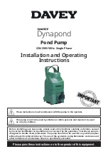 Davey Dynapond 7000 Installation And Operating Instructions предпросмотр