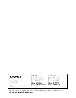 Preview for 8 page of Davey EAFM7 Installation And Operating Instructions Manual