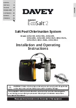 Предварительный просмотр 1 страницы Davey EcoSalt 2 Installation And Operating Instructions Manual