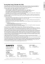 Preview for 32 page of Davey EcoSalt 2 Installation And Operating Instructions Manual
