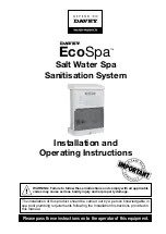 Davey EcoSpa M7000AMP Installation And Operating Instructions Manual предпросмотр