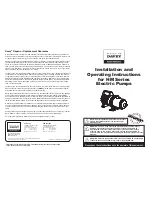 Davey HM Series Installation And Operating Instructions Manual preview