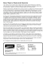 Preview for 11 page of Davey J Series Installation And Operating Instructions Manual