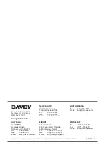 Preview for 20 page of Davey M5138 Installation And Operating Instructions Manual