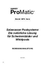 Предварительный просмотр 30 страницы Davey ProMatic MPS Series Installation & Operating Instructions Manual