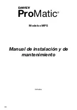 Предварительный просмотр 66 страницы Davey ProMatic MPS Series Installation & Operating Instructions Manual