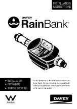 Davey RainBank KRBS1 Installation Instructions Manual preview