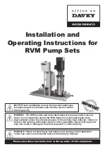 Davey RVM Series Operating Instructions Manual предпросмотр