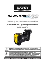 Davey SILENSOR PRO SP200BTP Installation And Operating Instructions Manual preview