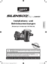 Предварительный просмотр 21 страницы Davey Silensor SLL1200F Installation And Operating Instructions Manual