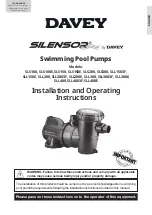 Preview for 1 page of Davey SILENSOR SLL1503F Installation And Operating Instructions Manual