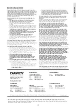 Предварительный просмотр 24 страницы Davey SILENSOR SLL1503F Installation And Operating Instructions Manual