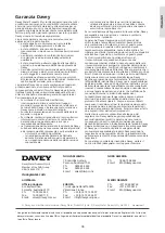 Предварительный просмотр 36 страницы Davey SILENSOR SLL1503F Installation And Operating Instructions Manual