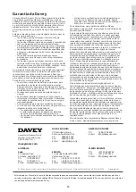 Предварительный просмотр 60 страницы Davey SILENSOR SLL1503F Installation And Operating Instructions Manual